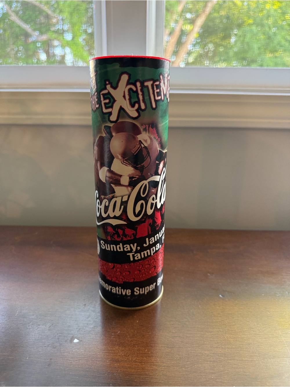 Coca Cola Commemorative  Super Bowl 2001 Bottle Sealed w Tube Collectible